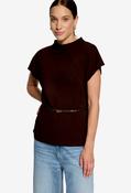 Belted Top - Chocolate Plum / 40 image