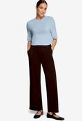 Malou Wide Leg Trousers - Chocolate Plum / 36 image