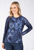 Maresa Floral Print Top - Navy Mix / 12 image
