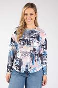 Neyra Abstract Print Top - Pink Mix / 10