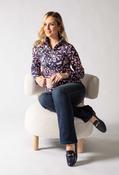 Riki Half Zip Knit Top - Rose / 12 image