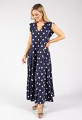 Polka Dot Summer Dress - Navy / F/S image
