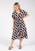 Geometric Print Shirt Dress - Navy / F/S image