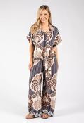 Abstract Print Trousers - Navy / F/S image