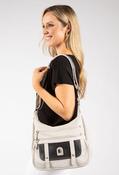 Multi Pocket Faux Leather Bag - Grey / F/S image