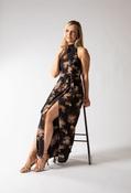 Floral Halter Jumpsuit - Black Mix / 8 image