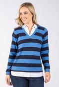Rayure 2 in 1 Soft Touch Knit - Navy/Blue / 18 image