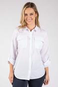 Eternal Light Pin Stripe Shirt - White / 12
