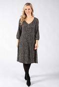 Ranka Polka Dot Short Dress - Black/Cream / 14 image