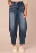 "Ab"solution® Skyrise Relaxed Barrel Leg Jeans - Mid Blue / 14 image
