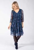 Ravyl Floral Lace Short Dress - Blue Mix / 18 image