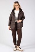 Hooded Quilted Jacket - Chocolate / F/S image