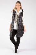 Longline Quilted Gilet - Black / F/S image