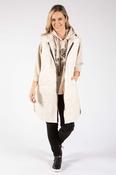 Longline Quilted Gilet - Beige / F/S