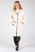 Hooded Quilted Coat - Beige / F/S image
