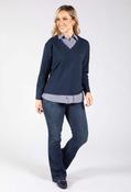 Lennox 2 in 1 Shirt Top - Navy/Blue / 18 image