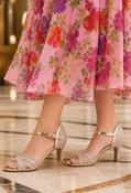 Shimmer Ribbon Heel - Champagne / 38 image
