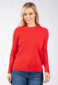 Lauren Cable Knit Jumper - Red / 14 image