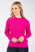 Lauren Cable Knit Jumper - Fushia / 18 image