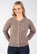 Goldy Cable Knit Cardigan - Taupe / 12 image