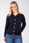Goldy Cable Knit Cardigan - Navy / 18 image