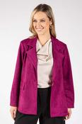 Faux Suede Blazer - Magenta / L/XL