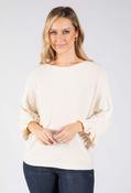Romy Batwing Sleeve Knit Jumper - Ecru / F/S image