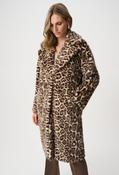 Leopard Faux Fur Coat - Leopard / L image