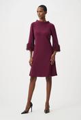 Silky Knit A-Line Dress - Berry / 14 image
