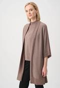 Diamante Detail Longline Cardigan - Taupe / XL/2XL