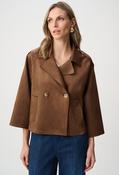 Faux Suede Boxy Jacket - Brown / 10 image