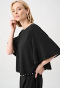 Jewel Embellished Boat Neck Top - Black / 16 image
