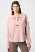Button Detail Knit Jumper - Pink / L image