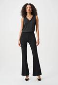 Flared Pull-On Trousers - Black / 16 image