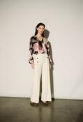 Formal Mid-rise Wide-leg Trousers - Cream / 16 image