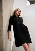 High-neck Sporty Dress - Black / M image