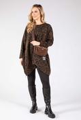 Leopard Print Oversized Top - Brown / F/S image