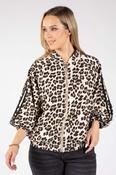 Leopard Print Zip-Up Jacket - Leopard / F/S image