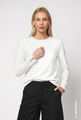 Rhinestone Detail Long Sleeve Top - White / 36 image