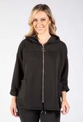 Ribbed Zip-Up Jacket - Black / F/S image