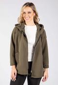 Ribbed Zip-Up Jacket - Khaki / F/S image