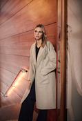 Fringe Detail Coat - Beige / XL image