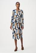 Knee-length Wrap Dress - Blue Mix / 16 image