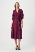 V-neck Belted Midi Dress - Plum / 16 image