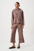 Cropped Casual Trousers - Taupe / 10 image