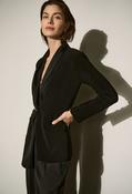 Open Front Belted Jacket - Black / 14 image