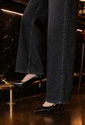 Curved Court Heel - Black / 38 image