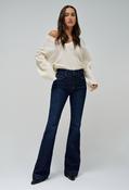 Faith Push In Flared Jeans - Dark Denim / 33 image
