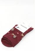 Dachshund and Heart Socks - Wine / F/S image