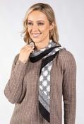 Chain Print Scarf - Black / F/S image